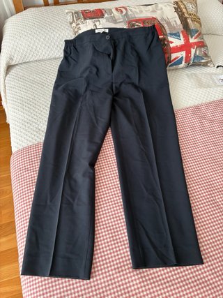 Pantalón Chema Blanco Azul Marino.