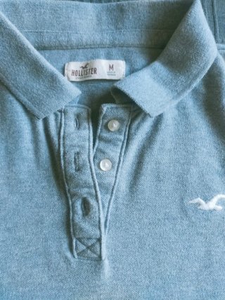 Polo Hollister Gris Talla M