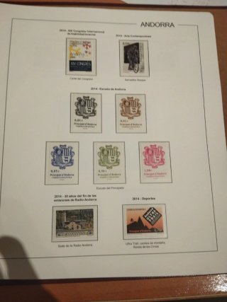 Sellos Andorra Correo Español 2014