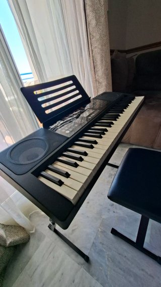 Teclado RockJam RJ761+Soporte+Banqueta + Auricular