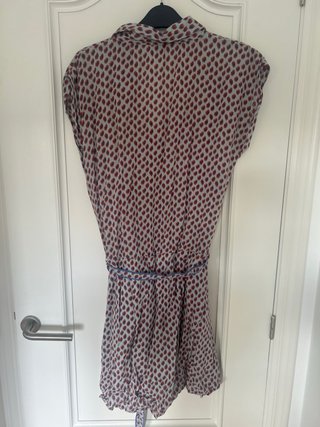 Vestido corto estampado viscosa T-M