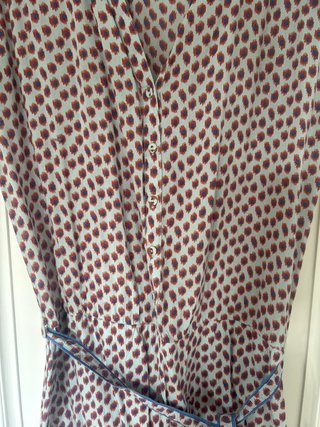 Vestido corto estampado viscosa T-M