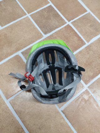 Casco bici infantil azul y verde