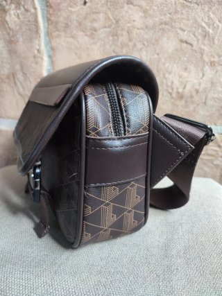 Satchel Lacoste Marrón