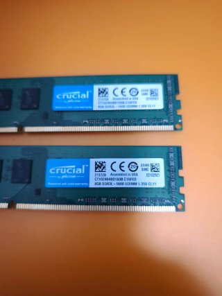 Memoria RAM Crucial 16GB DDR3L para PC 2x8GB