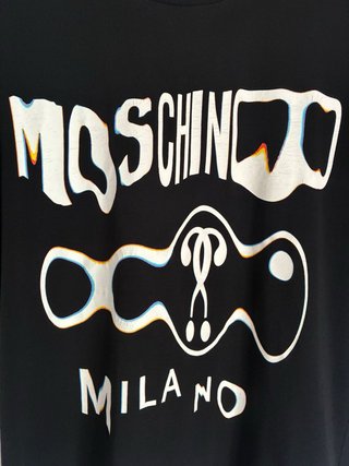 T-shirt Moschino Couture Milano Nera, da uomo