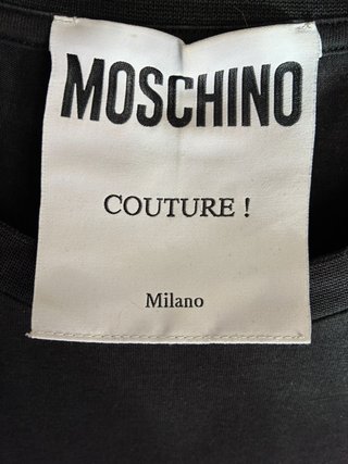 T-shirt Moschino Couture Milano Nera, da uomo