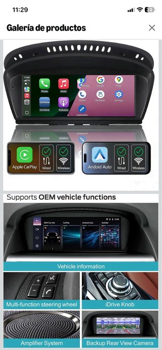 Pantalla 8.8” BMW CIC E90/E60 Android 8 core 8-64G