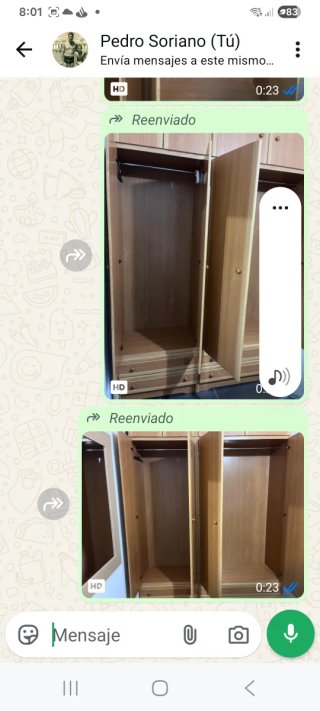 Armario de madera para habitación infantil