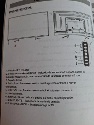Televisor 48 con pequeño defecto