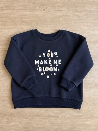 Sudadera niña mensaje de Mango