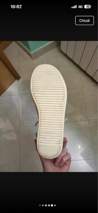 Scarpe Rick Owens alte nere e bianche