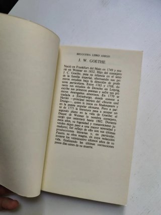 Libro las afinidades electivas
