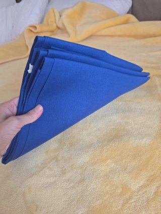 Toldo azul de tela nuevo
