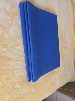 Toldo azul de tela nuevo