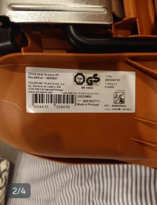Silla bici bebé Polisport Groovy 9-22kg