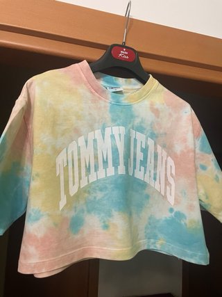 T-shirt Tommy Jeans tie dye multicolore XS