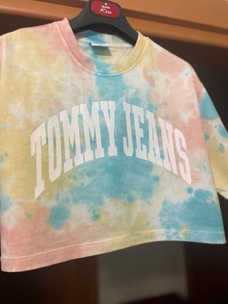 T-shirt Tommy Jeans tie dye multicolore XS