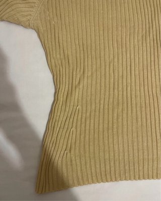 Top Massimo Dutti Amarillo Manga Corta