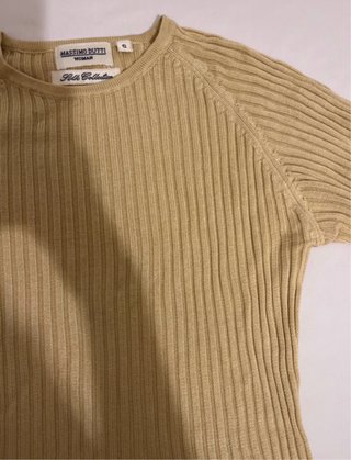 Top Massimo Dutti Amarillo Manga Corta