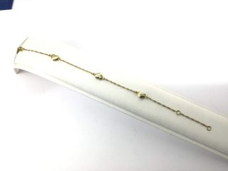 Pulsera Oro 9K Corazones