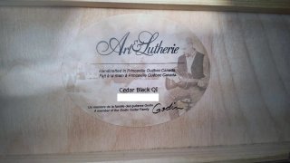 Art & Lutherie Cedar Black Q1 Guitarra
