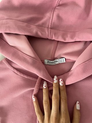 Sudadera Stradivarius Rosa Talla s