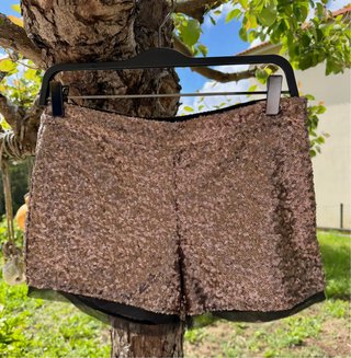 Shorts de Lentejuelas MANGO – Talla 36