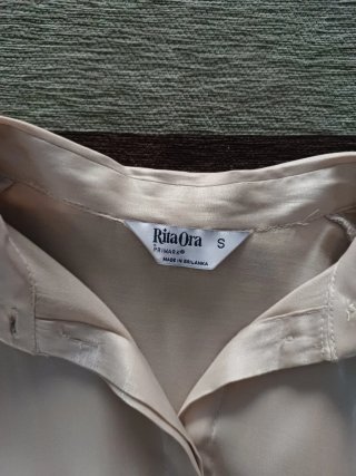 Camisa Rita Ora Beige/Dorada