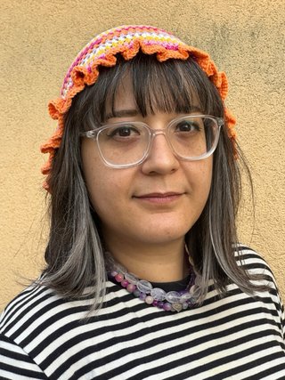 Cappello uncinetto cotone multicolor