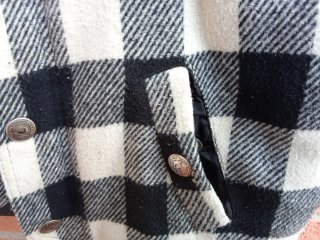 Gilet Roy Roger's a quadri bianchi e neri
