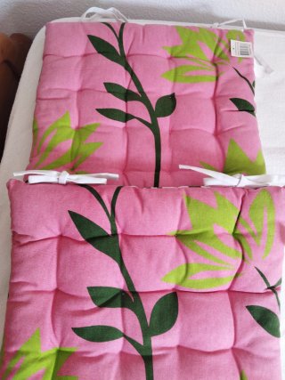 2 cojines sillas jardín nuevos
