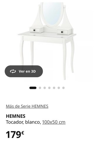 Tocador/escritorio Ikea Blanco