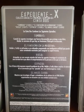 Expediente X VHS Primera Temporada