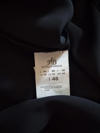Vestito lungo Diana Gallesi nero e stola abbinata