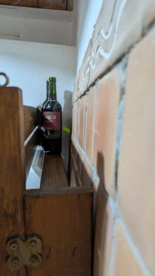 Botellero artesanal rústico madera