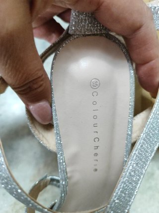 Sandalias de tacón Corina plateadas