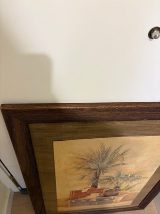 Cuadro decorativo palmeras y maletas