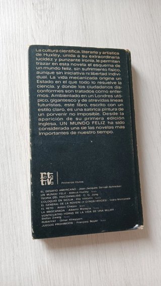 Un mundo feliz novela