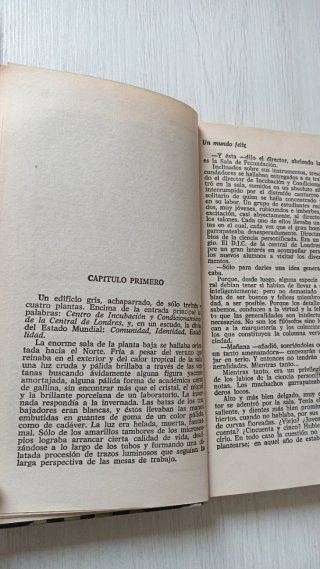 Un mundo feliz novela