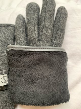 Guantes grises Eem con pelo interior