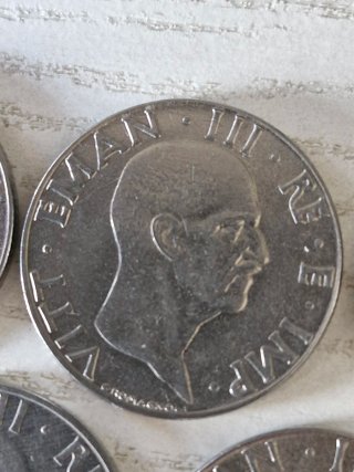 5 Monete 50 Centesimi Italia 1940-1949 AMAGNETICHE