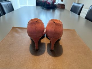 Tacones rosa piel lazo 39