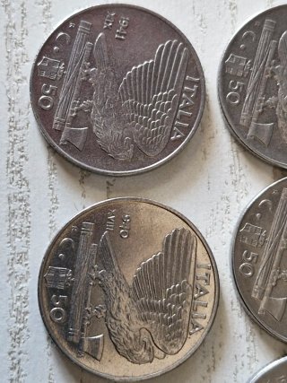 41 Monete 50 Centesimi Vittorio Emanuele III
