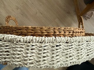 Bandeja Balinesa 80cm Mimbre y Madera