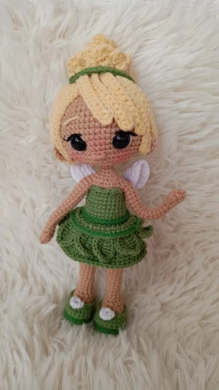 Tinkerbell Amigurumi Fatto a Mano
