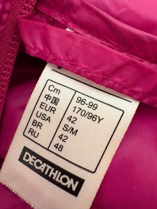 Anorak plumífero Quechua rosa