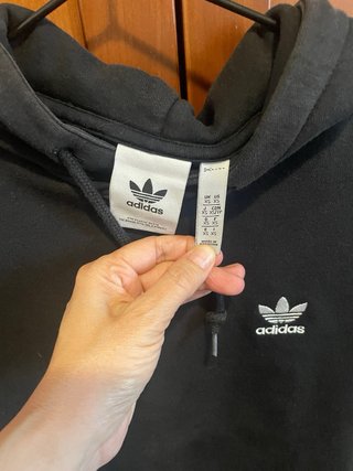 Sudadera Adidas Negra con Rayas