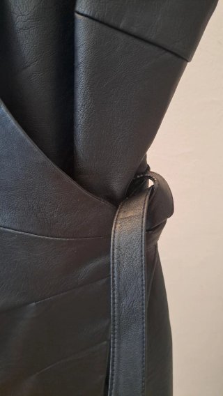 Vestido Topshop Piel Negro Talla S