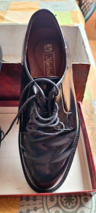 Zapato Martinelli Piel Suela Cuero Rojo